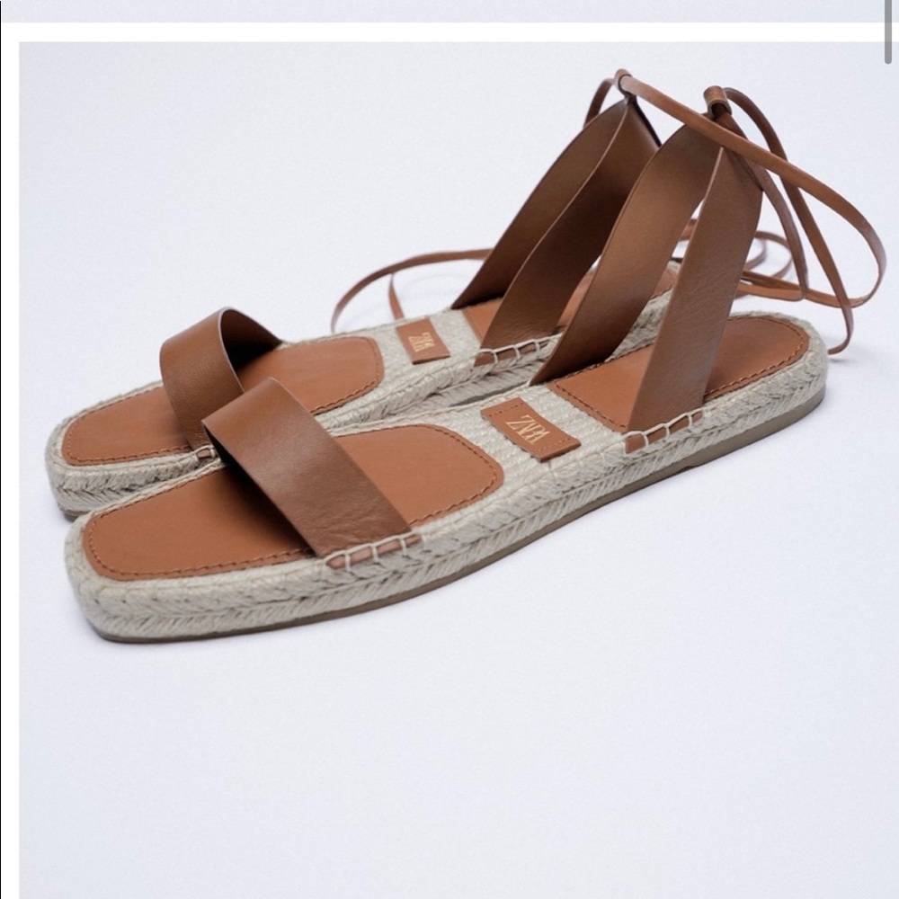 ZARA espadrille sandals. Size 9